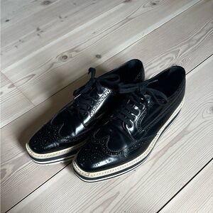 Prada platform loafers